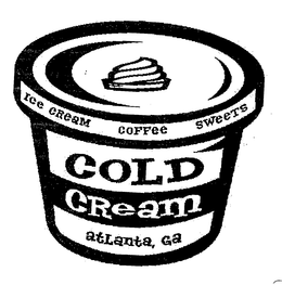 COLD CREAM ICE CREAM COFFEE SWEETS ATLANTA, GA trademark