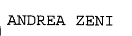 ANDREA ZENI trademark