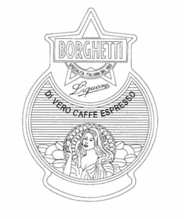 BORGHETTI SPECIALITA ITALIANA DAL 1860 LIQUORE DI VERO CAFFE ESPRESSO trademark