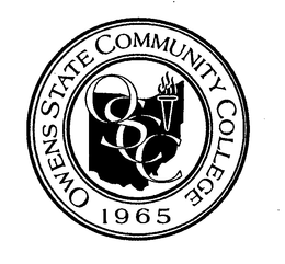 OSCC OWENS STATE COMMUNITY COLLEGE 1965 trademark