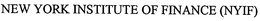 NEW YORK INSTITUTE OF FINANCE (NYIF) trademark