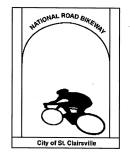 NATIONAL ROAD BIKEWAY CITY OF ST. CLAIRSVILLE trademark