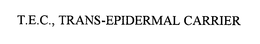 T.E.C., TRANS-EPIDERMAL CARRIER trademark