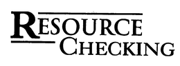 RESOURCE CHECKING trademark