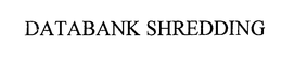 DATABANK SHREDDING trademark