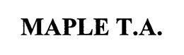 MAPLE T.A. trademark
