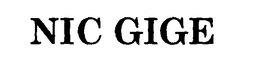 NIC GIGE trademark