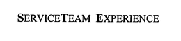 SERVICETEAM EXPERIENCE trademark