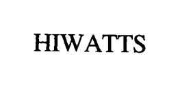 HIWATTS trademark