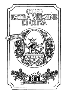 OLIO EXTRA VERGINE DI OLIVA ASAROQUALITA SELEZINATA DEL 1916 PRODOTTI ALIMENTARI NATURALI PARTANNA trademark