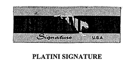 PLATINI SIGNATURE trademark