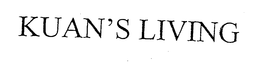 KUAN'S LIVING trademark