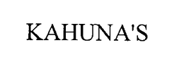 KAHUNA'S trademark
