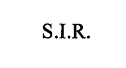S.I.R trademark