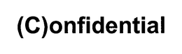 (C)ONFIDENTIAL trademark