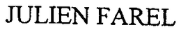 JULIEN FAREL trademark