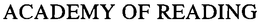 ACADEMY OF READING trademark