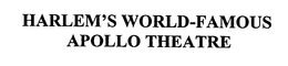 HARLEM'S WORLD-FAMOUS APOLLO THEATRE trademark