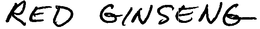 RED GINSENG trademark