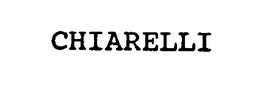 CHIARELLI trademark