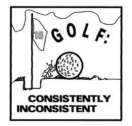 GOLF: CONSISTENTLY INCONSISTENT trademark