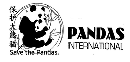 PANDAS INTERNATIONAL SAVE THE PANDAS. trademark
