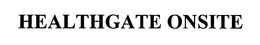 HEALTHGATE ONSITE trademark