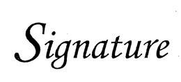 SIGNATURE trademark