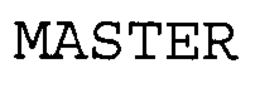 MASTER trademark
