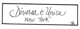 DIVERSA E UNICA NEW YORK trademark