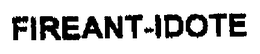 FIREANTIDOTE trademark