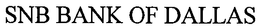 SNB BANK OF DALLAS trademark