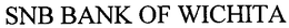 SNB BANK OF WICHITA trademark