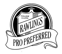 RAWLINGS PRO PREFERRED TRADE MARK trademark