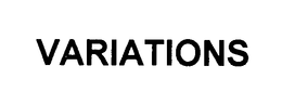 VARIATIONS trademark