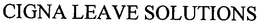CIGNA LEAVE SOLUTIONS trademark