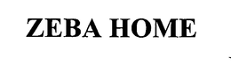ZEBA HOME trademark