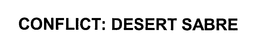 CONFLICT: DESERT SABRE trademark