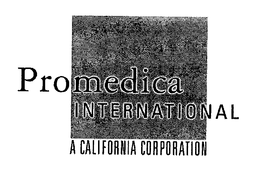 PROMEDICA INTERNATIONAL A CALIFORNIA CORPORATION trademark