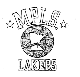 MPLS. MINNEAPOLIS LAKERS trademark