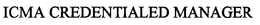 ICMA CREDENTIALED MANAGER trademark