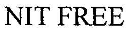 NIT FREE trademark