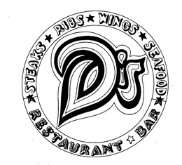 D'S RESTAURANT BAR STEAKS RIBS WINGS SEAFOOD trademark