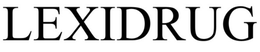 LEXIDRUGS trademark