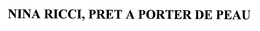 NINA RICCI, PRET A PORTER DE PEAU trademark