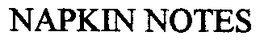 NAPKIN NOTES trademark