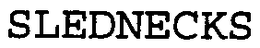 SLEDNECKS trademark