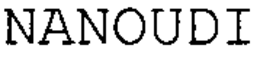 NANOUDI trademark
