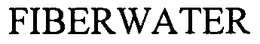 FIBERWATER trademark