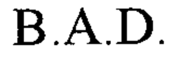B.A.D. trademark